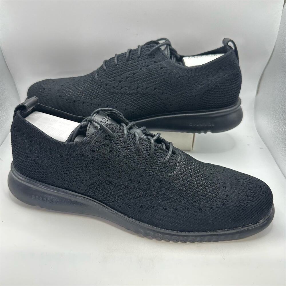 Cole Haan 2.ZERØGRAND Stitchlite Oxford Shoes Men's 9.5 Black Lightweight